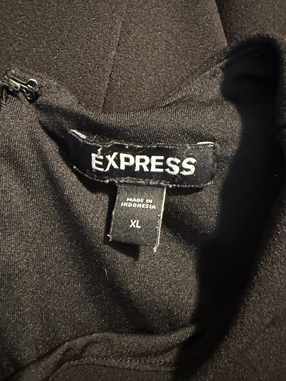54. Express Little Black Dress, Size XL - Picture 3 of 4
